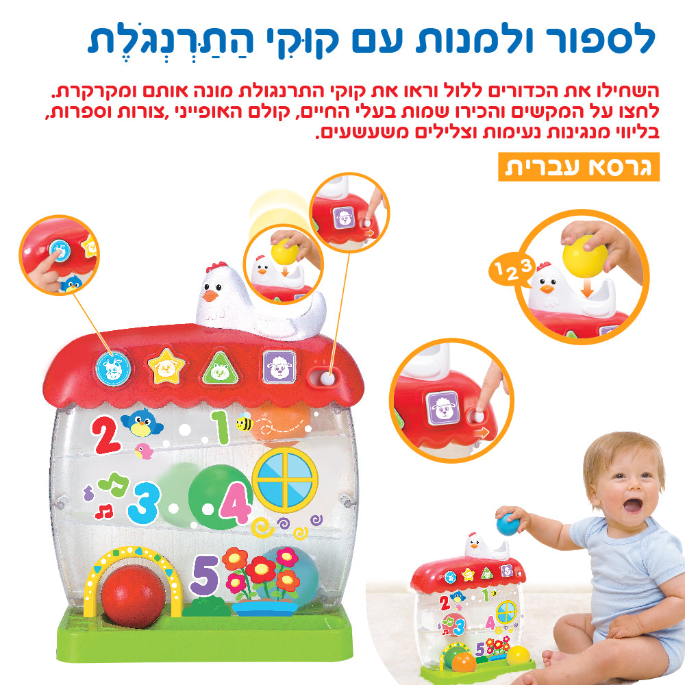 למנות ולספור עם קוקי התרנגולת